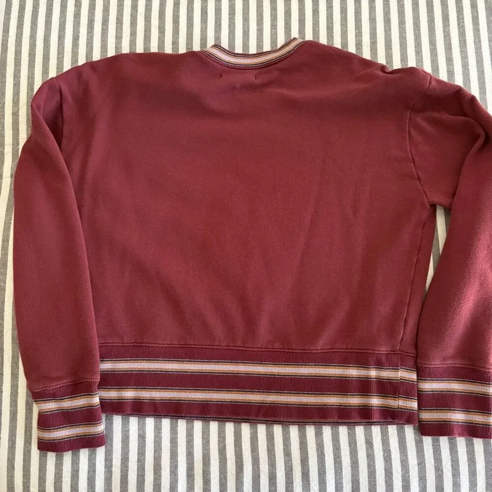 Madewell Retro Ringer Sweatshirt Size Small